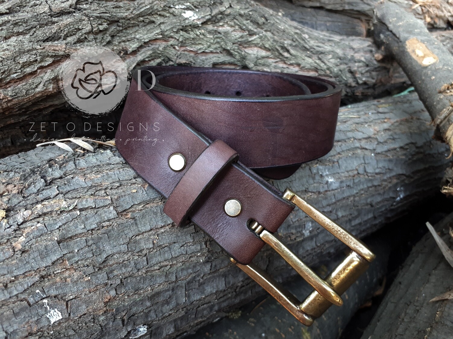 Belt - Handmade, Veg Tanned Genuine Leather Belt Handmade Genuine Leather belt custom engraving gifts for him