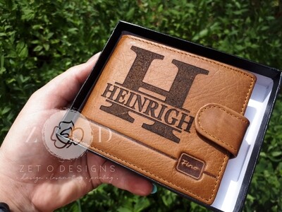 Custom Wallet Men - Genuine Leather
gift for him
wedding
birthday