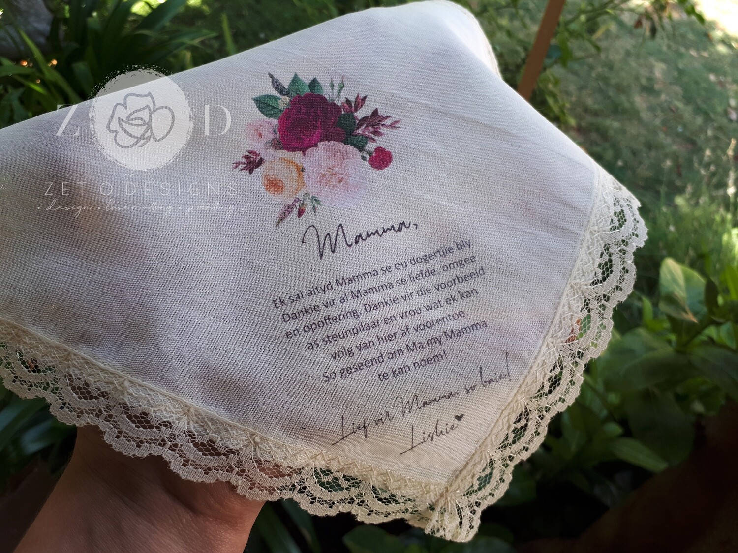 Handkerchief - Custom Print
gifting for her
gifting for mother
custom wording