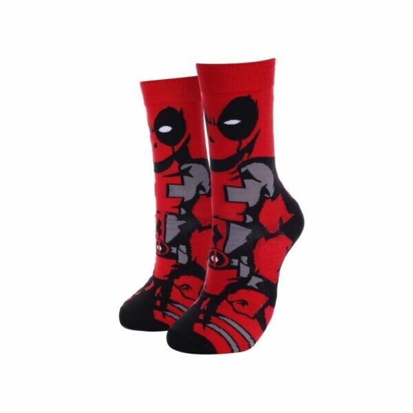 Socks Set - Deadpool "Deadpool-themed socks set featuring bold colors and unique designs."