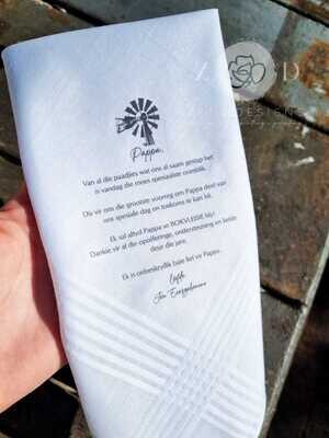 Handkerchief - Custom Print
gifting for him
gifting for dad
custom wording
