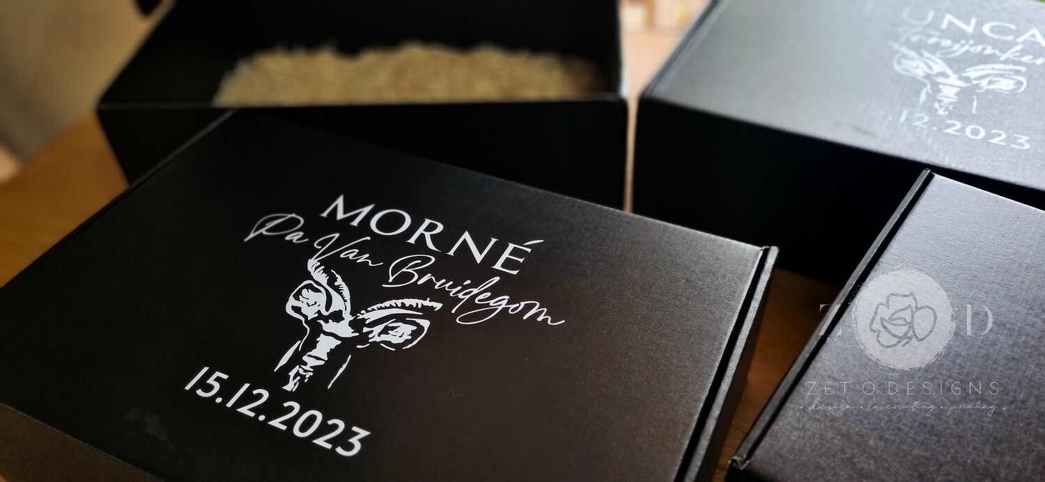 gift box
groomsmen gifting
gift for him
white vinyl custom branding