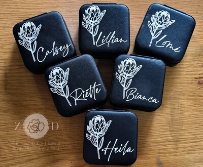 Jewelry Travel Case - Custom Print on PU Leather [Small]
gifting for her
wedding
custom print
