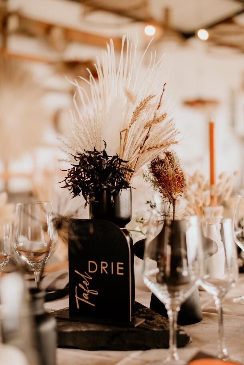 Custom Black & Gold Table Numbers, Event Decor & Stationery
wedding
Versatile Design
