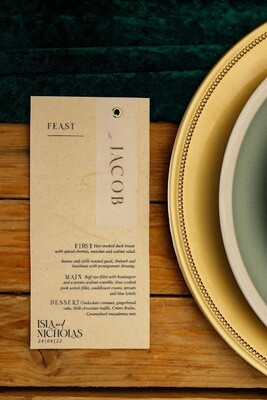 Printed Menu's - Custom Print on Cardstock
wedding
table seating
custom
high quality
