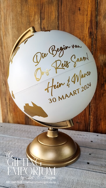 World Globe
wedding guestbook Custom Wording

