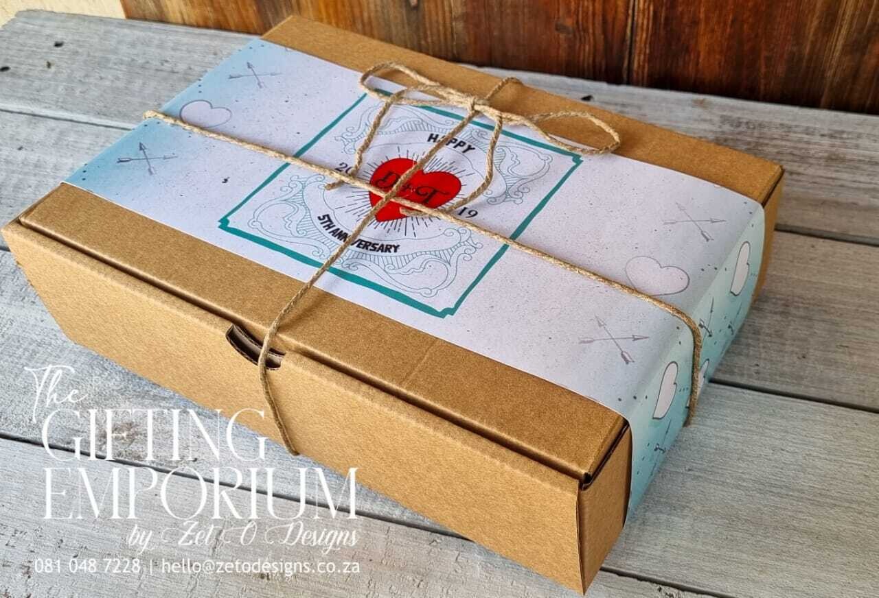 Anniversary Combo Gift Box featuring a curated selection of romantic and thoughtful gifts