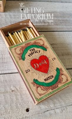 The Perfect Match Gift Box - Custom Branding on Wood