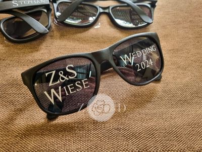 Customizable Black Sunglasses - Standard Branding Option