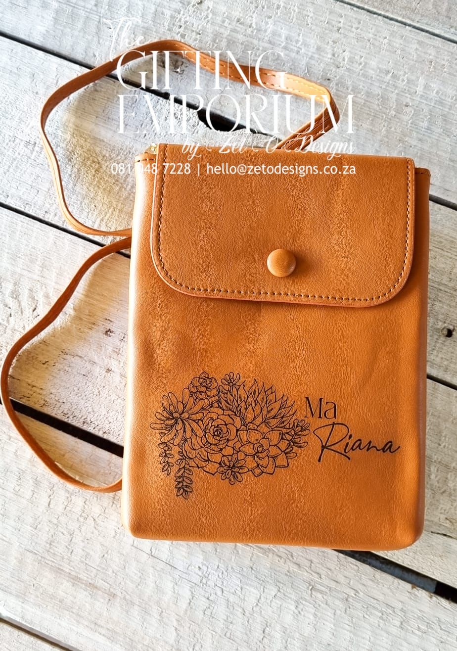 Sling Bag - with front flap Custom Engraving [Small]