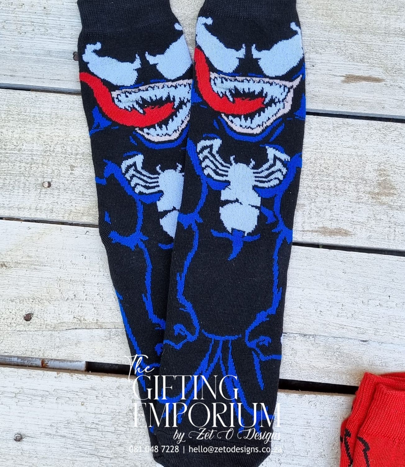 Socks Set - Venom "Venom-themed sock set featuring bold, edgy designs."