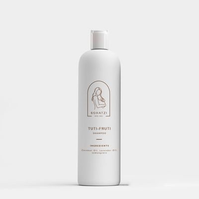 Baby Shampoo - Tuti Fruti Tuti Fruti Baby Shampoo bottle with organic ingredients, promoting healthy hair growth and soothing baby’s scalp with a fun Froot Loops scent.