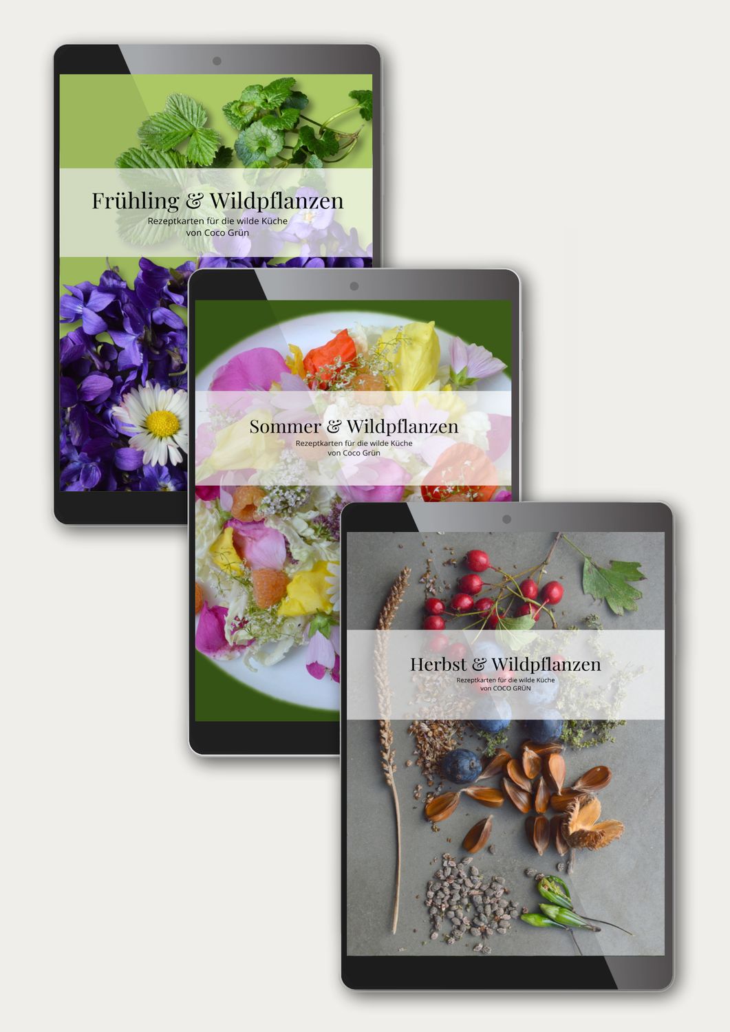 Rezeptkarten-Bundle: Wildpflanzen im Frühling, Sommer & Herbst (PDF) Rezeptkarten-Bundle: Wildpflanzen im Frühling, Sommer & Herbst (PDF)