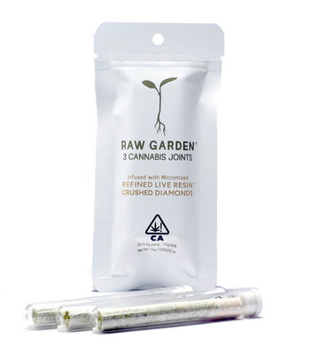 Raw Garden Infused 3 Diamond Joints