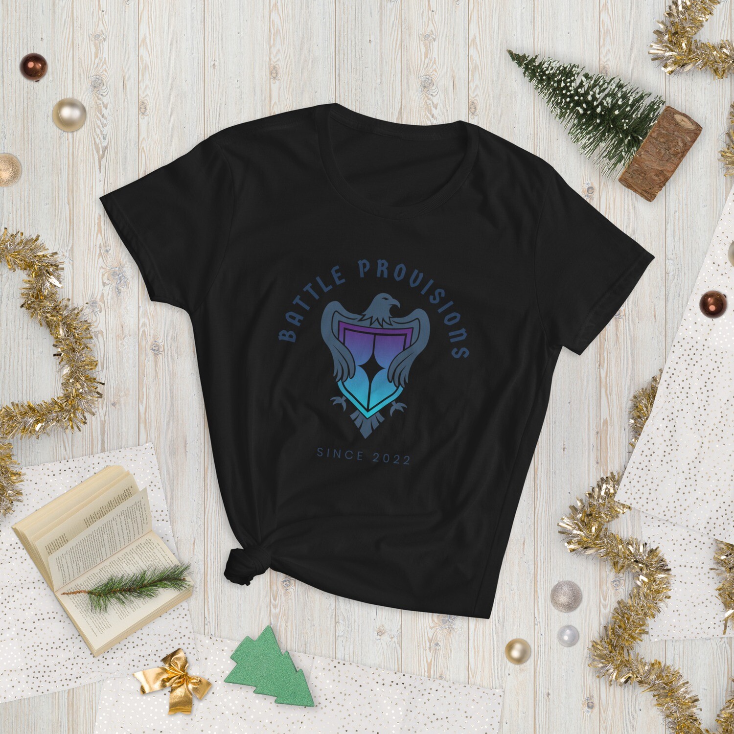 Women&#39;s short sleeve t-shirt, Color: Black, Size: S