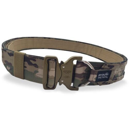 AYIN TACTICAL 2&quot; Quick Release , 2 pc. belt Multicam  M/L
