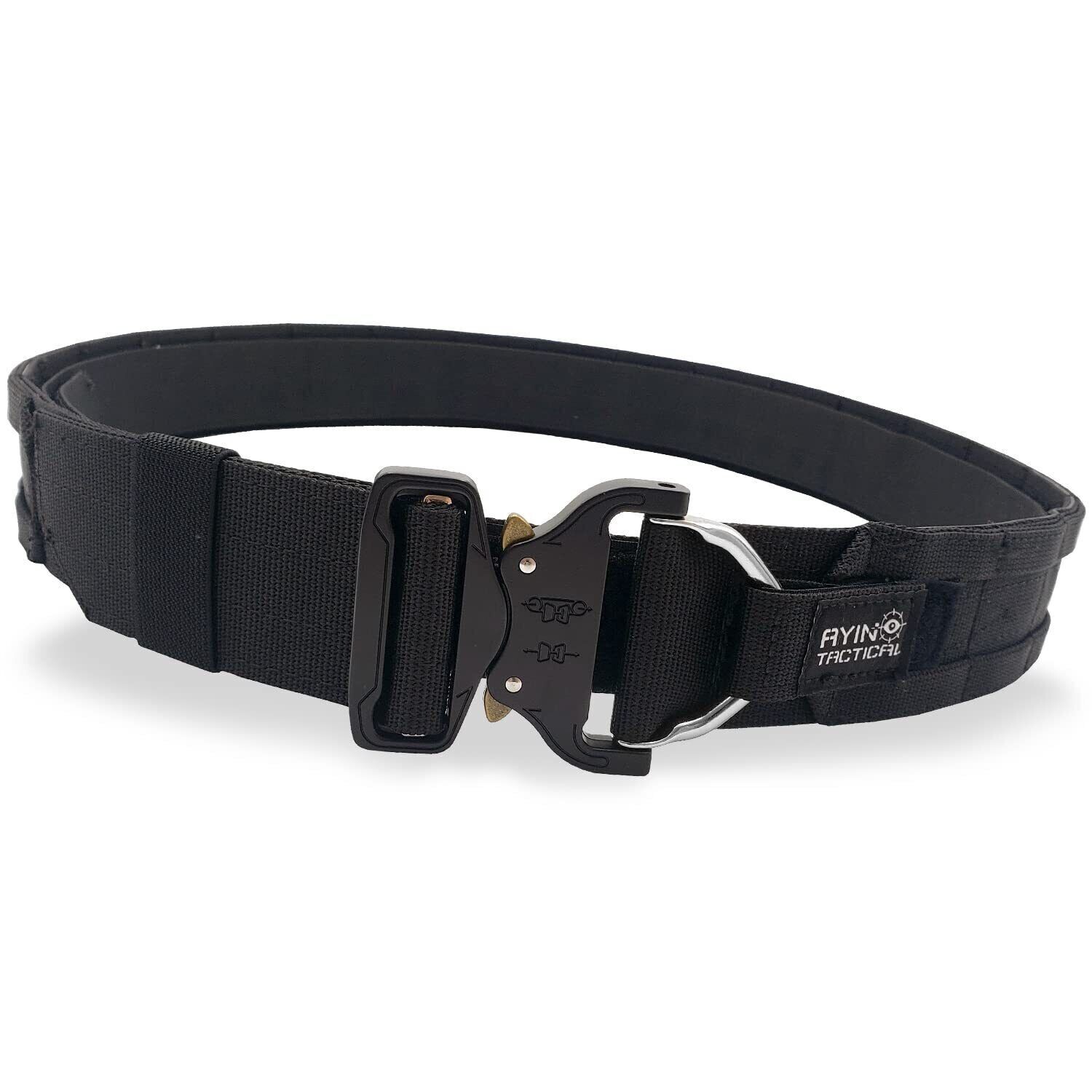 AYIN Tactical 2&quot; ,2 pc. Releasable  Tactical belt BLACK  L/XL