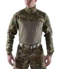MASSIF Combat Shirt FR  1/4 Zip  MEDIUM Multicam