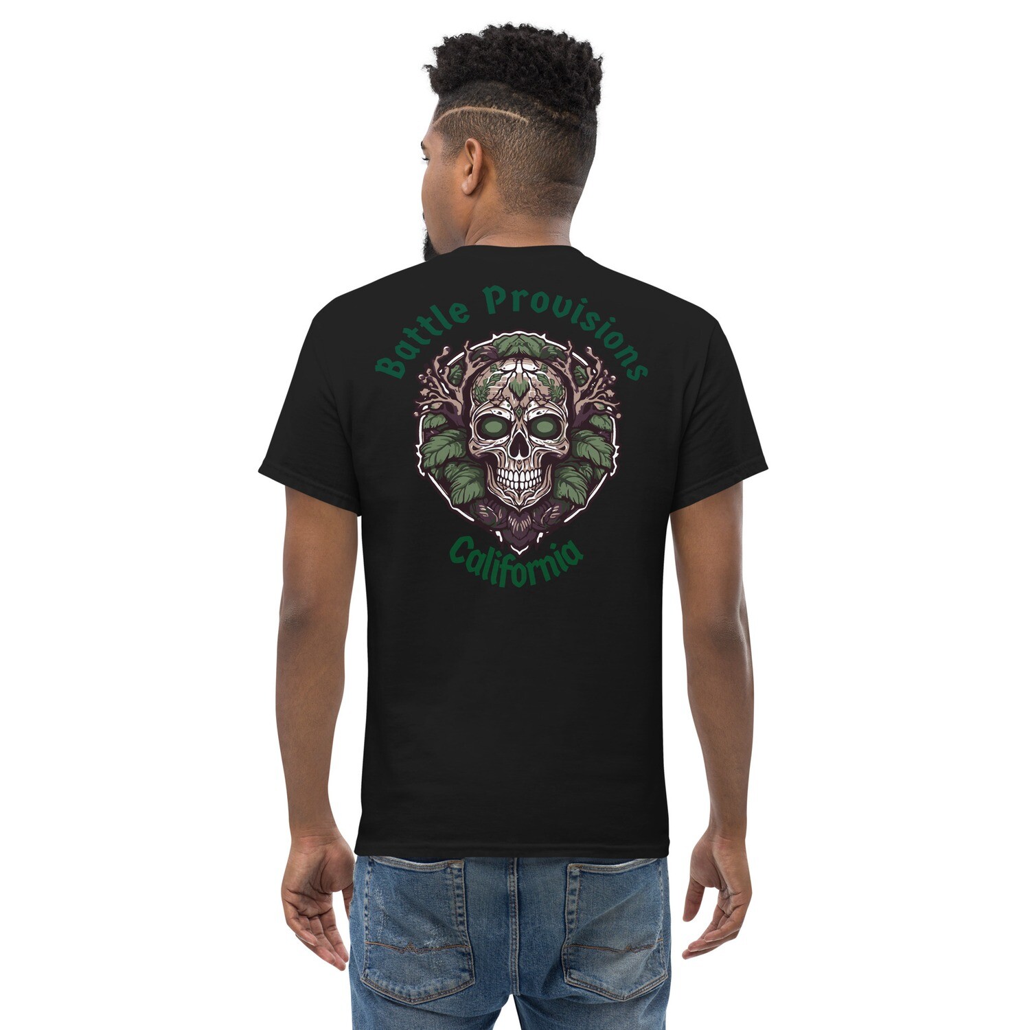 Green Skull, Color: Black, Size: S
