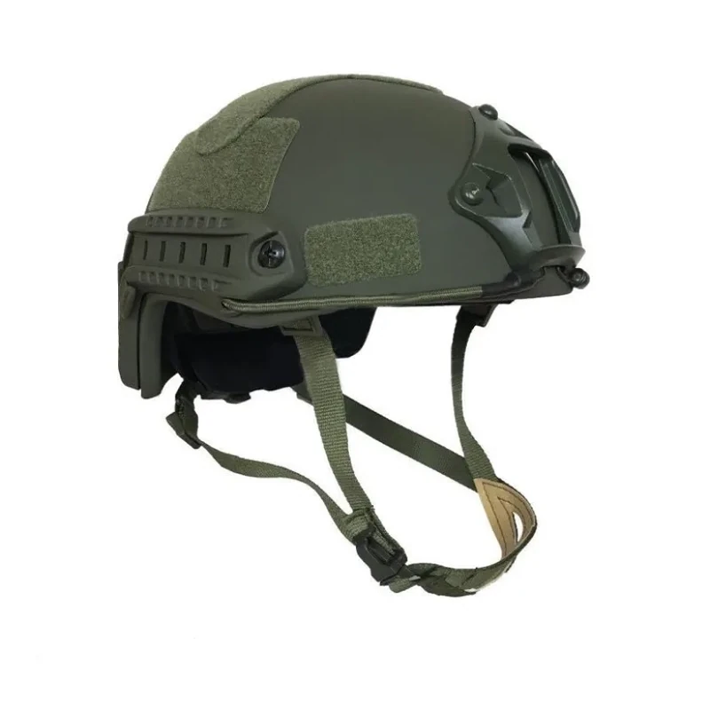 HIGH CUT Combat II Kevlar* Ballistic NIJ IV  Fast Style GREEN   L