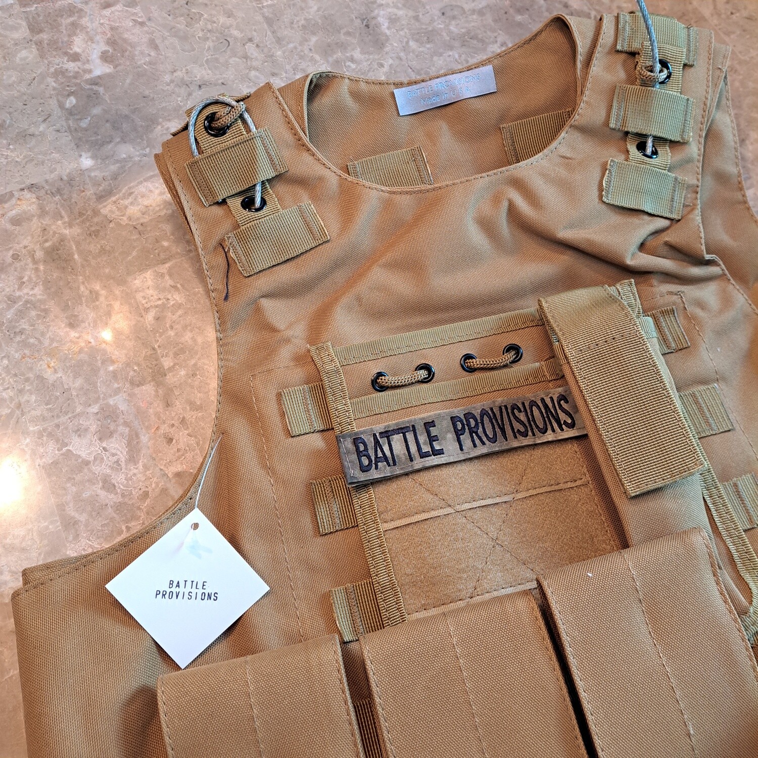 BATTLE PROVISIONS ARMOR CARRIER VEST COYOTE/TAN