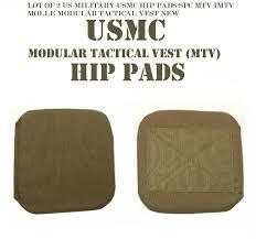 USMC  COYOTE HIP/BACK PADS FOR  Modular Tactical Vest (4)