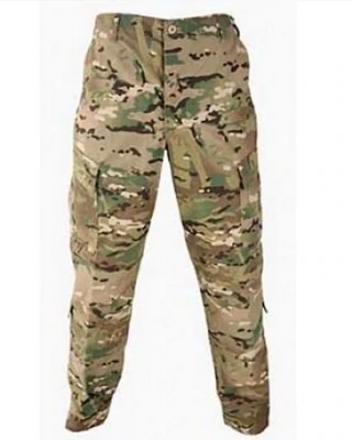 U.S.MILITARY COMBAT UNIFORM PANT insect/flame repellent MED.-REG. MULTICAM