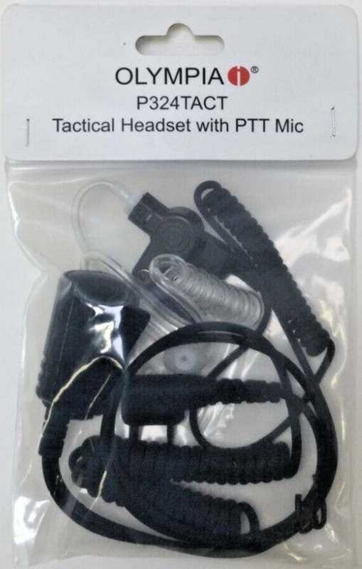 OLYMPIA P324TACT-TACTICAL HEADSET W/PTT MIC.