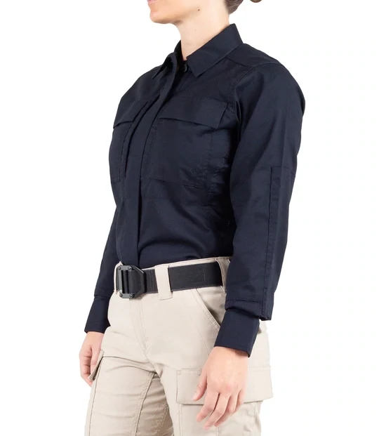 FIRST TACTICAL WOMENS specialist long sleeve field shirt Black , MED.-REG.
