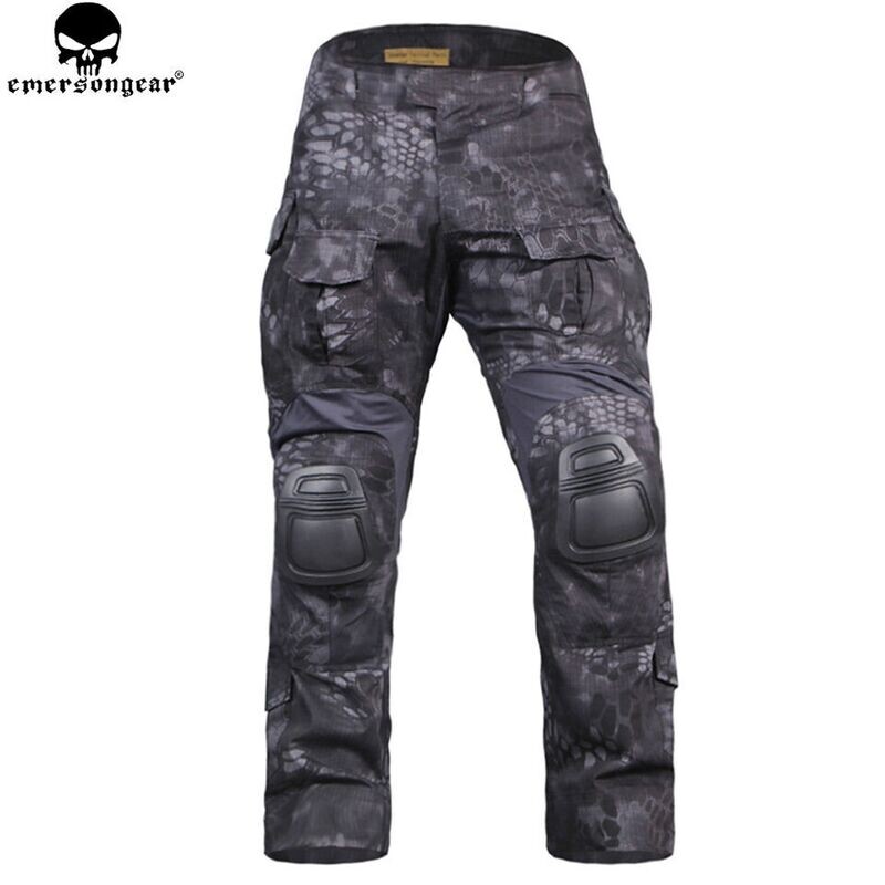 EMERSON GEAR  G3 COMBAT PANTS KRYPTEK TYPHON 30x32 w/knee pads