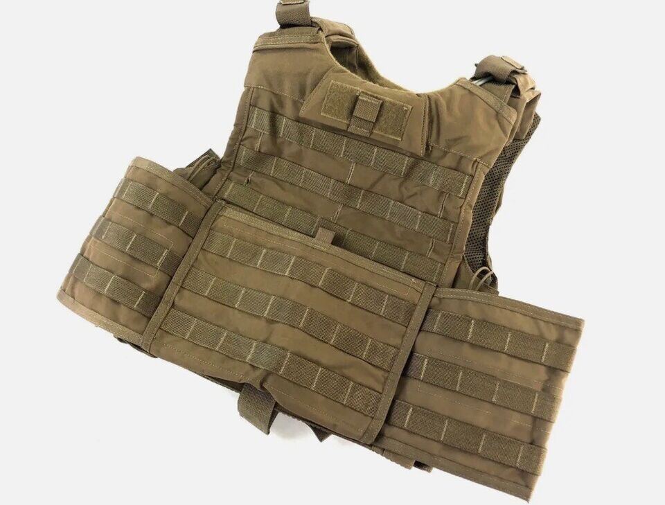 BAE SYSTEMS RELEASEABLE BODY ARMOR VEST (RBAV LARGE - COYOTE BRWN