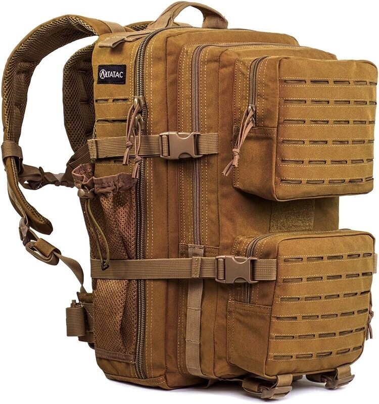 30L Outdoor Military Molle Tactical Hiking Camping Waterproof Rucksack Backpack COYOTE