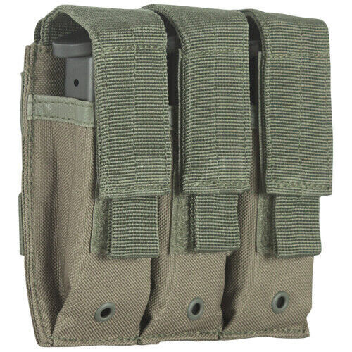 FOX TACTICAL OUTDOOR TRIPLE MAG POUCH OLIVE DRAB