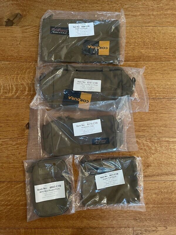 FIREFORCE tactical bag Collection, 5 bags total, New in plastic