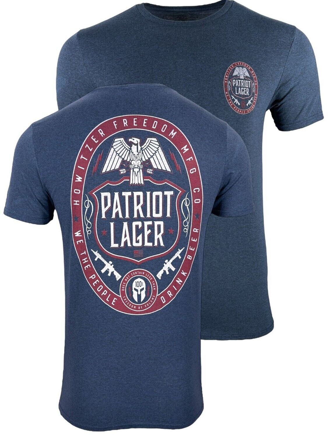 Howitzer Style Men&#39;s T-Shirt Patriot Lager - 2 EXTRA LARGE