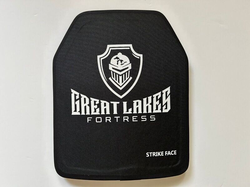 GREAT LAKES NIJ Level 3+ 10&quot;X12&quot; Stand-Alone Curved Ceramic tactical Armor Plate, Multi-shot