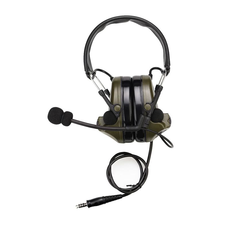 RETEVIS TACTICAL NOISE REDUCTION HEADSET,  O,D, GREEN