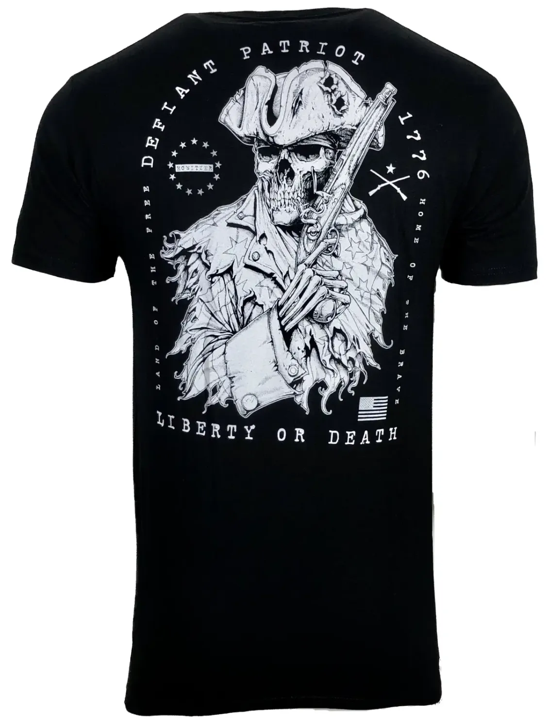 HOWITZER CLOTHING , Defiant patriot - black - MED.