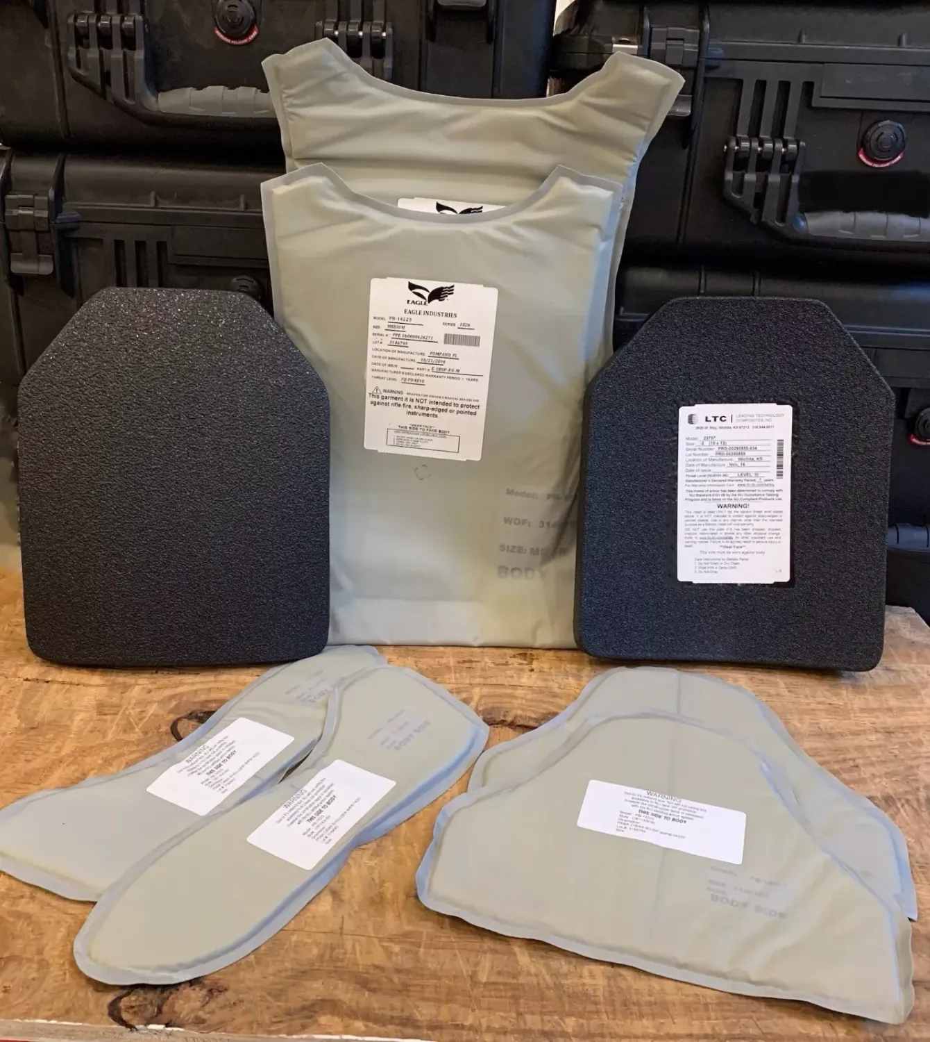 EAGLE INDUSTRIES /LTC ARMOR KIT - MEDIUM