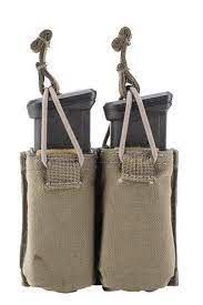 FIRST SPEAR -Open Top DOUBLE Pistol Mag Pouch -Ranger Green , for Glock 19/17
