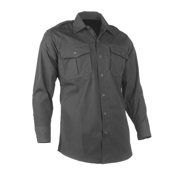 Flying Cross FX Elite Class B Men&#39;s Long Sleeve Shirt-MEDIUM -BLACK