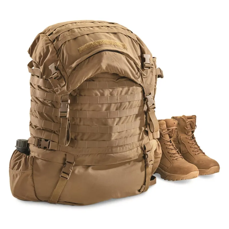 USMC Military Surplus FILBE Pack, Used   COYOTE BRWN