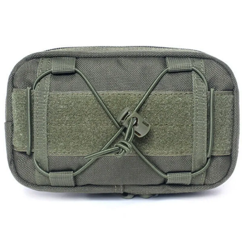 Tactical Molle Horizontal Admin Pouch Compact 1000D Utility EDC Tool Storage Bag      O.D. GREEN