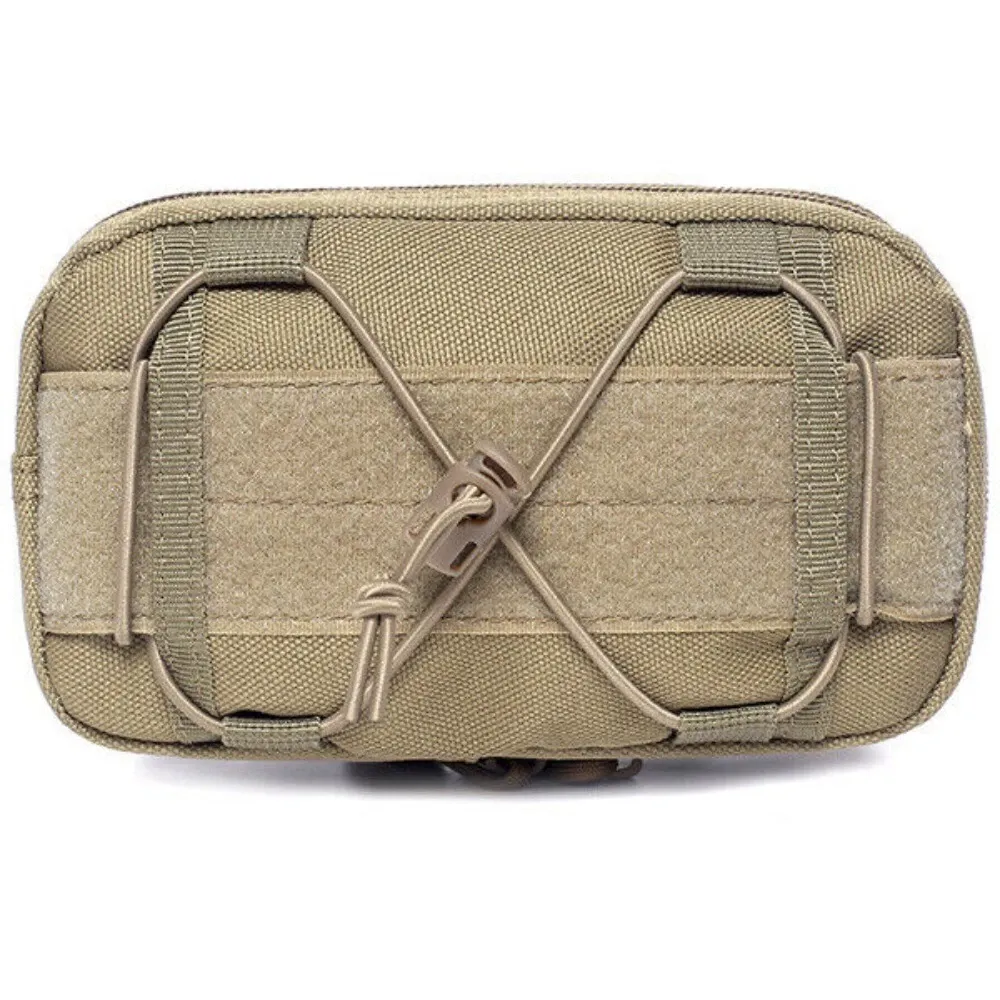 Tactical Molle Horizontal Admin Pouch Compact 1000D Utility EDC Tool Storage Bag      COYOTE TAN
