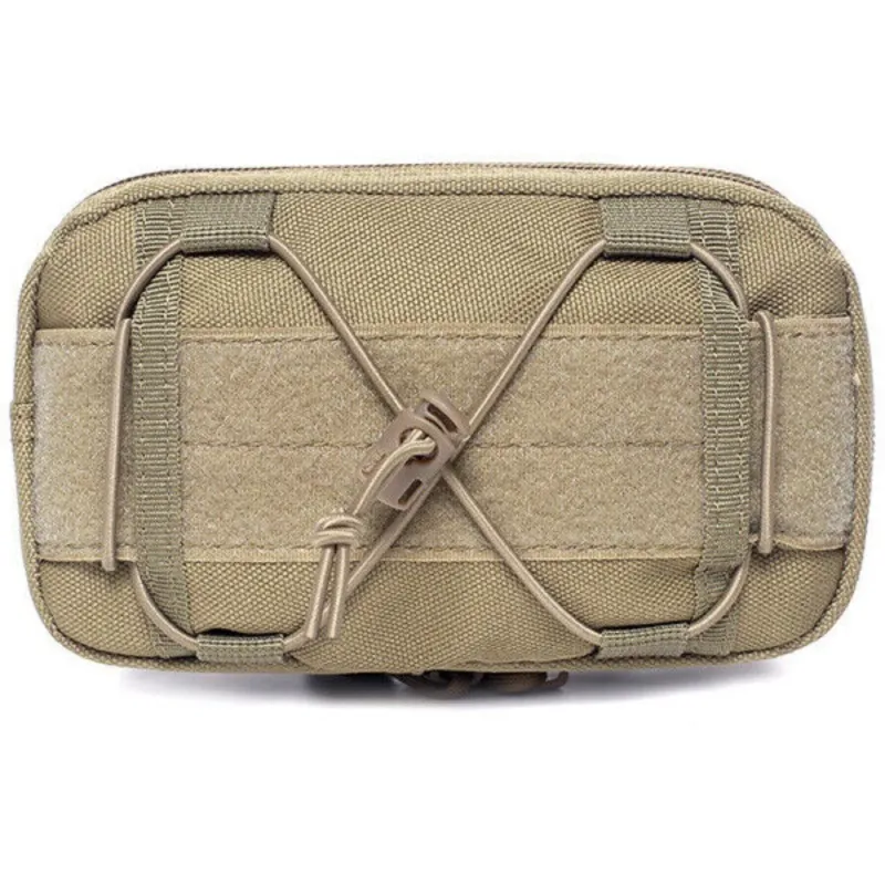 Tactical Molle Horizontal Admin Pouch Compact 1000D Utility EDC Tool Storage Bag      COYOTE TAN