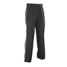 LawPro Pre Striped Trouser  BLACK/grey  28 UNHEMMED