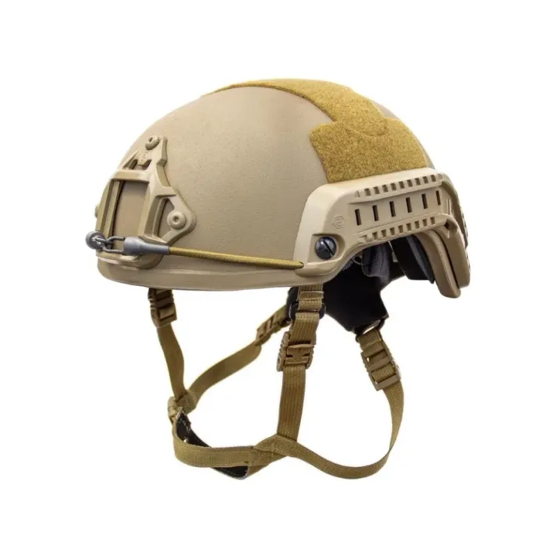 HIGH CUT COMBAT II HELMET  KEVLAR Fast style NIJ IV tan XL