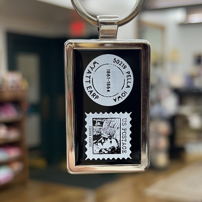 •KEYCHAIN• Wyatt Earp Postage