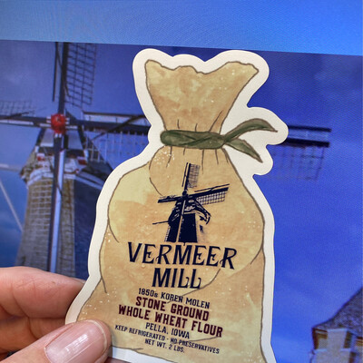 •MAGNET• Vermeer Mill Flour Sack