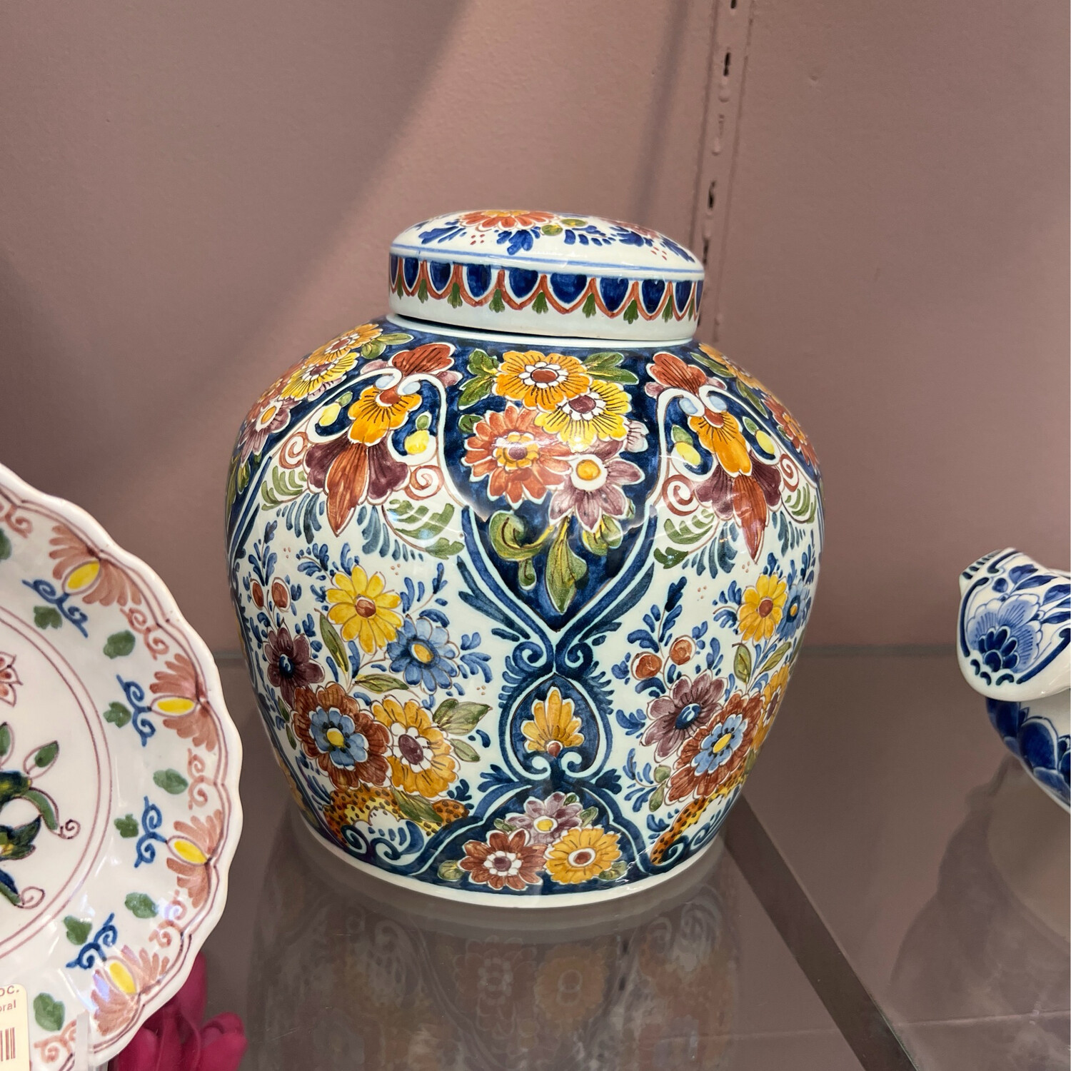 •POLYCHROME DELFT• Lidded Canister